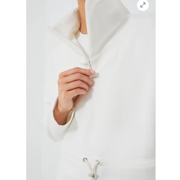 TNUCK SPORT White Cinched Natalie Quarter Zip - Picture 6 of 11